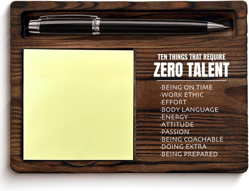QODMGD Motivational Sticky Note Holder Inspirational Gifts for Coworkers Employees Boss, Encouragement Gifts Post It Note Dispenser for Office Cubicle Desk Decor - Image 1